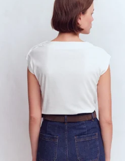 Boden Tops & T-Shirts-T-shirt à boutons Blanc