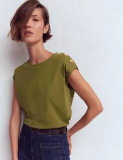 Boden Tops & T-Shirts-T-shirt à boutons Eintagsfliege