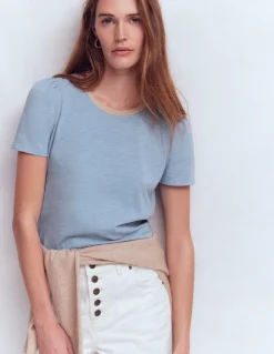 Boden Tops & T-Shirts-T-shirt à détails métallisés Bleu français