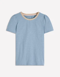 Boden Tops & T-Shirts-T-shirt à détails métallisés Bleu français