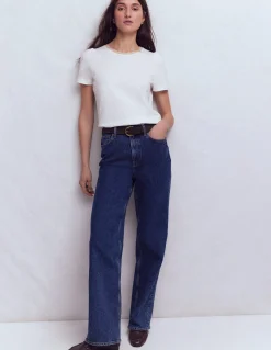 Boden Tops & T-Shirts-T-shirt à détails métallisés Blanc