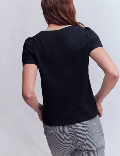 Boden Tops & T-Shirts-T-shirt à détails métallisés Bleu marine