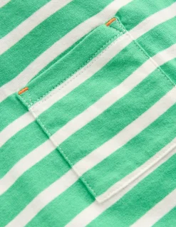 Boden Tops & T-Shirts-T-shirt à effet superposé Vert petit pois/ivoire