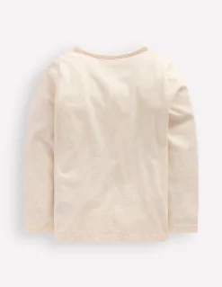 Boden Tops & T-Shirts-T-shirt à manches longues en bouclé Patins à roulettes avoine chiné