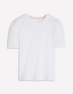 Boden Tops & T-Shirts-T-shirt à manches plissées Blanc