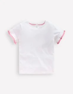 Boden Tops & T-Shirts-T-shirt à manches volantées Ivoire