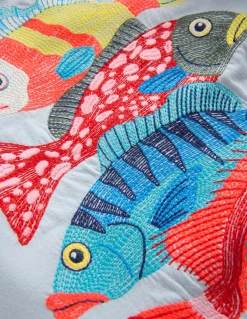 Boden Tops & T-Shirts-T-shirt à super surpiqûres Poisson NIAGARA MIST