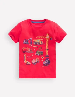 Boden Tops & T-Shirts-T-shirt à super surpiqûres Construction sienne brûlée