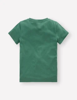 Boden Tops & T-Shirts-T-shirt à super surpiqûres Pieuvre vert épicéa