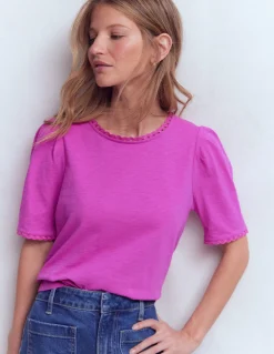 Boden Tops & T-Shirts-T-shirt Ali festonné Passiflore