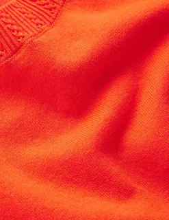 Boden Tenues De Travail|Pulls & Gilets-T-shirt col rond Emilia en coton Orange coucher de soleil