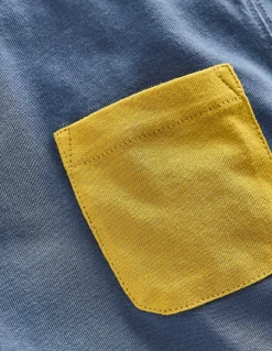 Boden Tops & T-Shirts-T-shirt colourblock Bleu robot/jaune canari