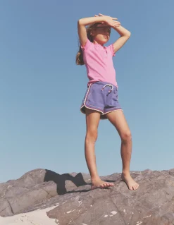 Boden Tops & T-Shirts-T-shirt côtelé à manches courtes Glace fraise