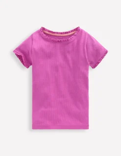 Boden Tops & T-Shirts-T-shirt côtelé à manches courtes Multi Lace