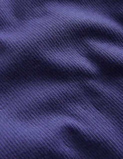 Boden Tops & T-Shirts-T-shirt côtelé à manches courtes Bleu tribord