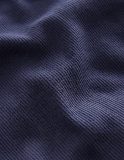 Boden Tops & T-Shirts-T-shirt côtelé à manches longues Aristocratic Blue/ Ivory Stripe