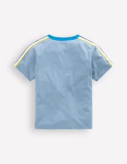Boden Tops & T-Shirts-T-shirt décontracté à bande arc-en-ciel Bleu Régate