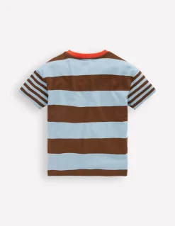 Boden Tops & T-Shirts-T-shirt décontracté à motif pêle-mêle Lac glaciaire/terreau