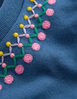 Boden Tops & T-Shirts-T-shirt décontracté brodé Bleu marine