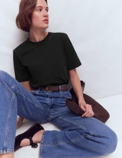 Boden Tops & T-Shirts-T-shirt décontracté en coton Noir