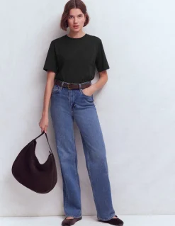 Boden Tops & T-Shirts-T-shirt décontracté en coton Noir