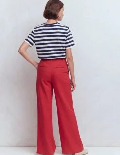 Boden Tops & T-Shirts-T-shirt décontracté en coton Bleu Marine/Ivoire