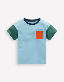 Boden Tops & T-Shirts-T-shirt décontracté en ripstop à poche Lac glaciaire/koï/épicéa bleu