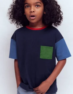 Boden Tops & T-Shirts-T-shirt décontracté en ripstop à poche Delft/artichaut/médiéval