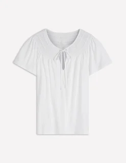 Boden Tops & T-Shirts-T-shirt Edi à détails Blanc