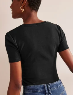 Boden Tops & T-Shirts-T-shirt essentiel en jersey Noir