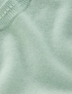 Boden Cachemire|Tenues De Travail-T-shirt Eva en cachemire Bleu céladon