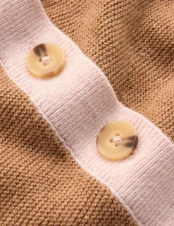 Boden Pulls & Gilets-T-shirt Grace colourblock Camel chiné