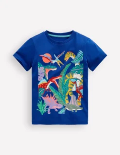 Boden Tops & T-Shirts-T-shirt graphique à manches courtes Ère jurassique bleu connecté