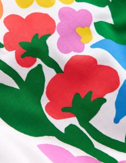 Boden Tops & T-Shirts-T-shirt imprimé à manches courtes Fleurs blanc