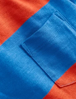 Boden Tops & T-Shirts-T-shirt manches courtes pour tous les jours ROUGE AURORE/BLEU DIRECTOIRE