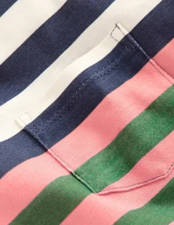 Boden Tops & T-Shirts-T-shirt manches courtes pour tous les jours Rayé multi bleu marine, rouge et bleu