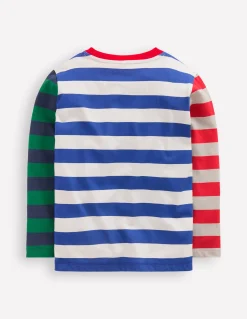 Boden Tops & T-Shirts-T-shirt manches longues à motif pêle-mêle Blanc multi