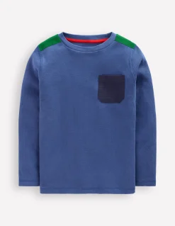 Boden Tops & T-Shirts-T-shirt nid d’abeille Colourblock régate