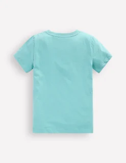 Boden Tops & T-Shirts-T-shirt phosphorescent Requins bleu Nil