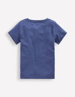 Boden Tops & T-Shirts-T-shirt phosphorescent Lune indigo chiné vintage
