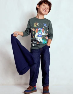 Boden Tops & T-Shirts-T-shirt phosphorescent à manches longues Astronaute fantôme