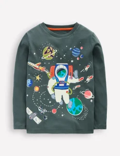Boden Tops & T-Shirts-T-shirt phosphorescent à manches longues Astronaute fantôme