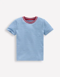 Boden Tops & T-Shirts-T-shirt semi-épais à manches courtes Bleu glacier