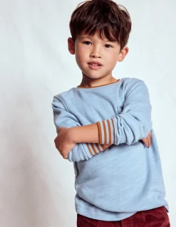 Boden Tops & T-Shirts-T-shirt semi-épais cosy Bleu glacier