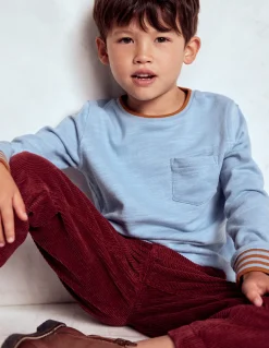 Boden Tops & T-Shirts-T-shirt semi-épais cosy Bleu glacier