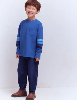 Boden Tops & T-Shirts-T-shirt semi-épais décontracté Bleu de Delft