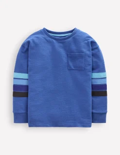 Boden Tops & T-Shirts-T-shirt semi-épais décontracté Bleu de Delft