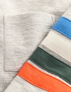 Boden Tops & T-Shirts-T-shirt semi-épais décontracté Gris chiné