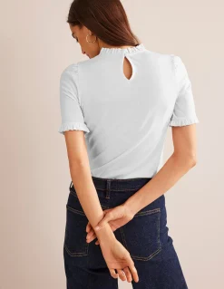 Boden Tops & T-Shirts-T-shirt volanté ultra-doux Blanc