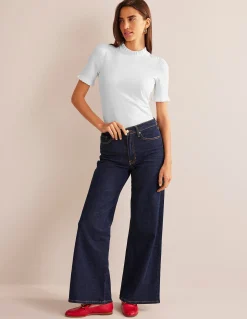 Boden Tops & T-Shirts-T-shirt volanté ultra-doux Blanc